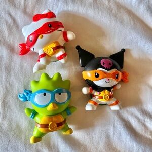 McDonald’s Hello Kitty x TMNT Lot of 3 Figurines Toys Kuromi Bandtz-Maru